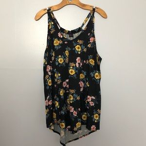 Floral flowy tank top